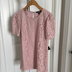 Express Lace Pink Top